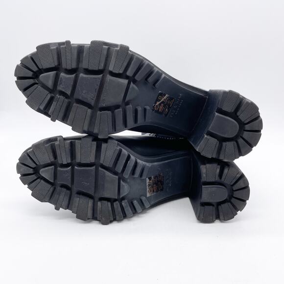 Rag & Bone Women's Shiloh Chelsea High Boot Black Leather Size 11 - Picture 6 of 10